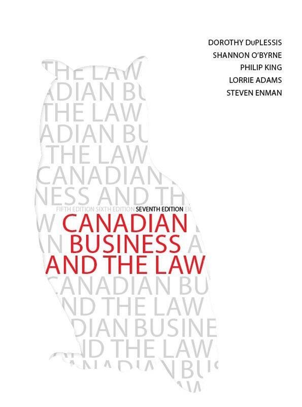 E-Book: Canadian Business And The Law (Top Hat E-Text) [Lifetime Access]