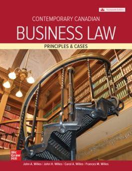 Contemporary Canadian Business Law W/ Connect