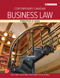 Digital: Contemporary Canadian Business Law W/Connect [1 Year Access]