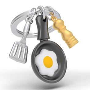 Keychain - Breakfast Love