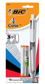 Bic 3+1 Pen & Pencil With Lead And Eraser Refills