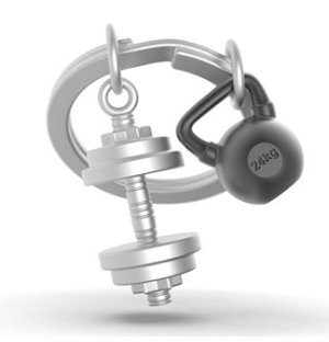 Keychain - Dumbell